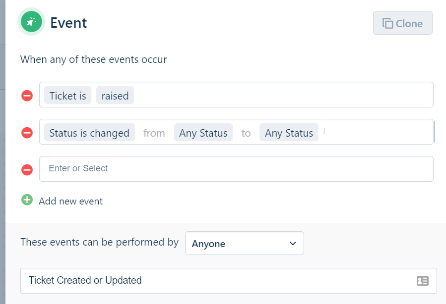 Freshservice Ticket Automator Event